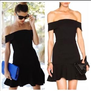 N/ NICHOLAS DRESS - Navy off the shoulder SO cute